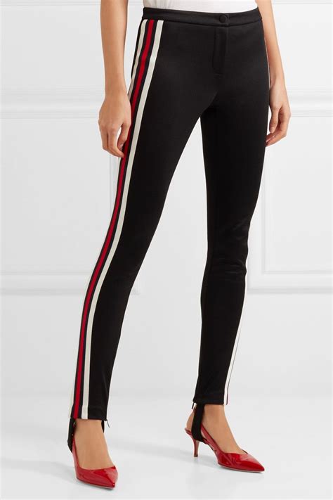 NWT GUCCI LEGGINGS/SKINNY PANTS WITH WEB STRIPE 